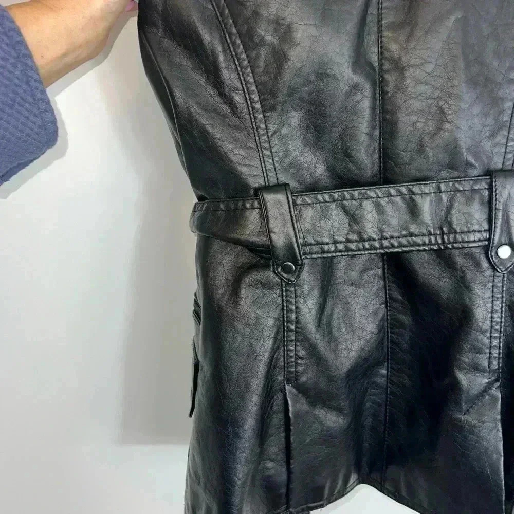 vintage therapy leather vest small - Picture 12 of 13